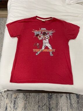Tom Brady Red NFL Blitz Graphic Tee